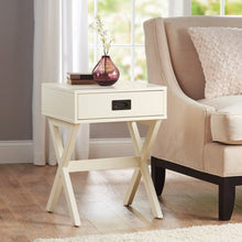 Load image into Gallery viewer, X-Leg Accent Table with Drawer - EK CHIC HOME