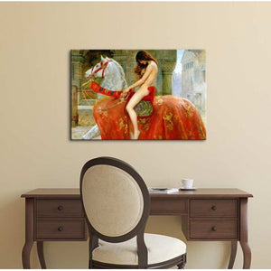 Lady Godiva Canvas Prints Wrapped Gallery Wall Art  32" x 48" - EK CHIC HOME