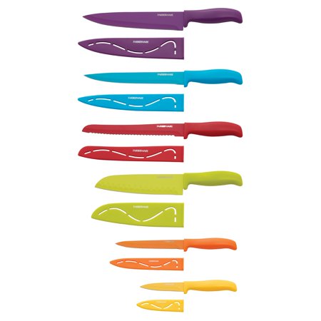 12 Piece Resin Stick Resistant Knife Set - EK CHIC HOME