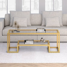 Load image into Gallery viewer, Athena Geometric Glam Coffee Table in Gold - EK CHIC HOME