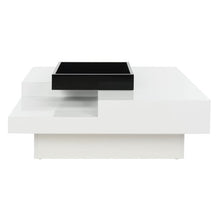 Load image into Gallery viewer, Wesley Mid-Century Glam Coffee Table with Removable Tray - EK CHIC HOME