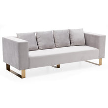 Load image into Gallery viewer, Glam Marni Metal Base 87&quot; Sofa, Multiple Colors - EK CHIC HOME