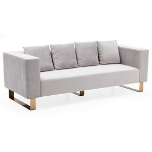 Glam Marni Metal Base 87" Sofa, Multiple Colors - EK CHIC HOME