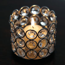 Load image into Gallery viewer, Silver Elegant Votive Tealight Crystal Candle Holder - EK CHIC HOME