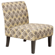 Load image into Gallery viewer, Fabric Slipper Accent Chairs, Set of 2, Yellow/Grey - EK CHIC HOME