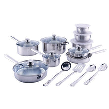 Load image into Gallery viewer, 18-Piece Cookware Set, Stainless Steel - EK CHIC HOME