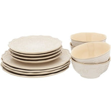Load image into Gallery viewer, Lace 12-Piece Dinnerware Set - EK CHIC HOME