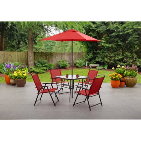 CHIC Albany Lane 6-Piece Folding Dining Set, Multiple Colors - EK CHIC HOME