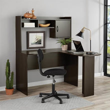 Load image into Gallery viewer, L-Shaped Desk with Hutch, Multiple Colors - EK CHIC HOME