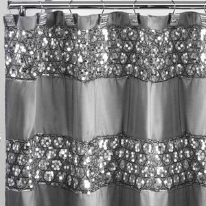 Silver Collection - 70" x 72" Bathroom Shower Curtain - EK CHIC HOME