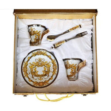 Load image into Gallery viewer, Royalty Porcelain 9-pc White Cake Set for Tea or Coffee - EK CHIC HOME