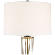 Load image into Gallery viewer, Set of 2 with USB Charging Port Gold Metal Drum Shade - EK CHIC HOME