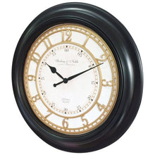 Load image into Gallery viewer, Modern 28&quot; Black Traditional Wall Clock - EK CHIC HOME