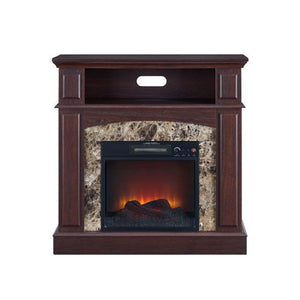 36 inch Faux Marble Electric Fireplace Heater - EK CHIC HOME