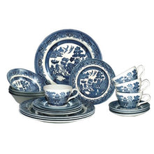 Load image into Gallery viewer, Willow Plates Bowls Cups 20 Piece Dinner Set - EK CHIC HOME