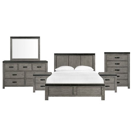 Picket House Furnishings Montauk Queen Panel 6PC Bedroom Set - EK CHIC HOME