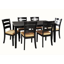 Load image into Gallery viewer, 7-Piece Large Dining Set with 6 Ladder Back Chairs - EK CHIC HOME