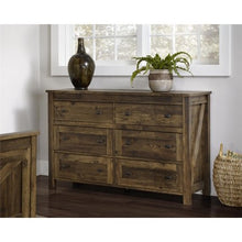 Load image into Gallery viewer, CHIC Creek 6 Drawer Dresser, Weathered Dark Pine - EK CHIC HOME