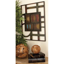 Load image into Gallery viewer, 27 X 20 Inch Abstract Geometric Metal Wall Plaque - EK CHIC HOME