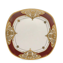 Load image into Gallery viewer, Royalty Porcelain 49-pc &quot;Floral Red&quot; Banquet Dinnerware Set for 8, 24K Gold - EK CHIC HOME