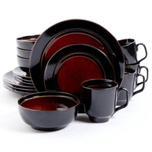 Load image into Gallery viewer, 16-Piece Dinnerware Set, Red - EK CHIC HOME
