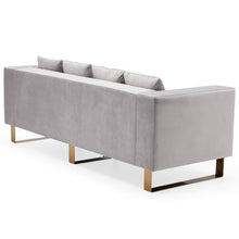 Load image into Gallery viewer, Glam Marni Metal Base 87&quot; Sofa, Multiple Colors - EK CHIC HOME