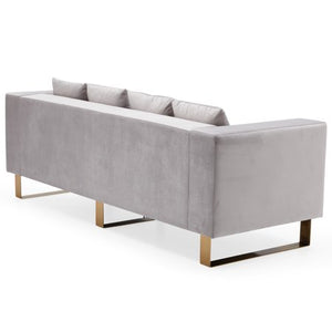 Glam Marni Metal Base 87" Sofa, Multiple Colors - EK CHIC HOME