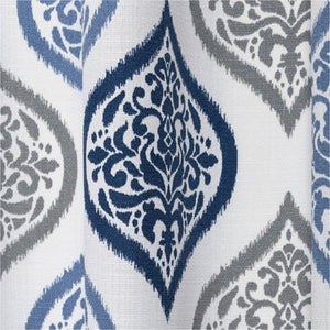 Damask Ogee Curtain Panel - EK CHIC HOME