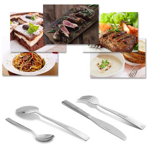 Silverware Set, 24 pcs Stainless Steel Silverware Sets Service for 6 with Luxury Gift Box - EK CHIC HOME