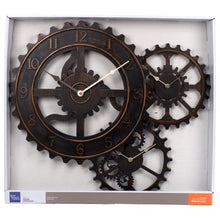 Load image into Gallery viewer, 24&quot; Gear Wall Clock, Bronze - EK CHIC HOME