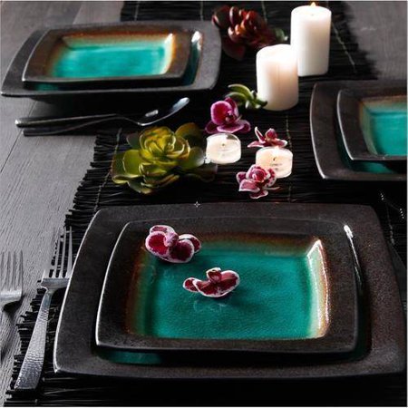 Ocean Oasis 16-Piece Dinnerware Set - EK CHIC HOME