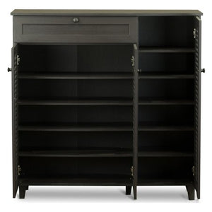 Pocillo Wood Shoe Storage Cabinet - EK CHIC HOME