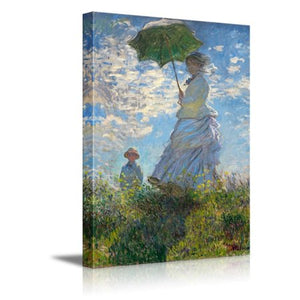 Madame Monet and Her Son Canvas Prints Wall Art  16" x 24" - EK CHIC HOME