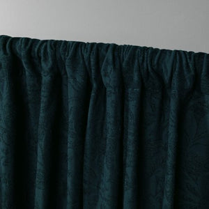 2 Pack Heavyweight Floral Jacquard Rod Pocket Curtain Panels - EK CHIC HOME