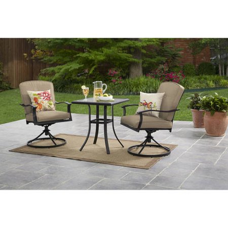 Belden Park 3-Piece Swivel Bistro Set, Seats 2 - EK CHIC HOME