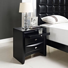 Load image into Gallery viewer, 2-Piece Queen Bed and Nightstand Set in Black - EK CHIC HOME