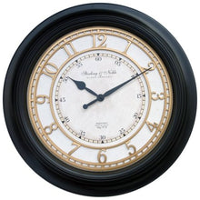 Load image into Gallery viewer, Modern 28&quot; Black Traditional Wall Clock - EK CHIC HOME