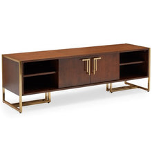 Load image into Gallery viewer, Glam Marion Sleigh Base TV Stand for TVs Up to 70&quot; - EK CHIC HOME